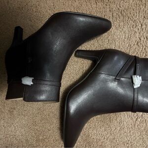 Elegant Black Leather Ankle Boots